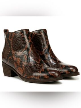 Soul Naturalizer Zaylee Snake Print Western Ankle Booties 7.5W